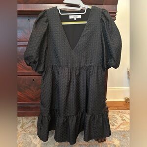 CROSBY by Mollie Burch Black Textured Dress